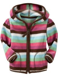 Printed Micro Performance Fleece Hoodies for Baby
