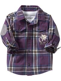 Plaid Graphic Shirts for Baby