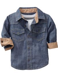 Chambray Western Shirts for Baby