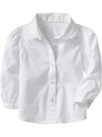 Ruffled-Collar Shirts for Baby
