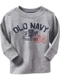 Athletic-Graphic Logo Tees for Baby