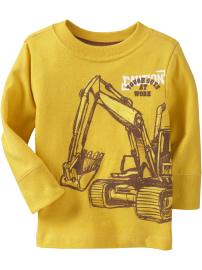 Construction Graphic Tees for Baby