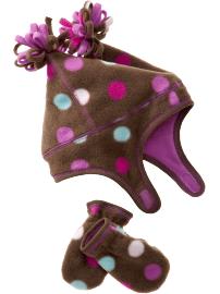 Performance Fleece Hat and Mitten Sets for Baby