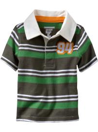 Team-Style Applique Rugbys for Baby