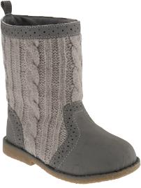 Sweater-Knit Boots for Baby