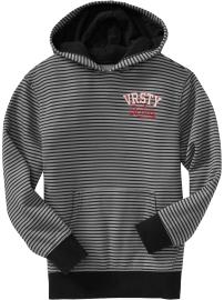 Boy Striped Pullover Graphic Hoodies
