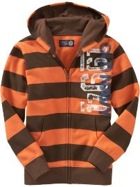 Boys Bold-Stripe Graphic Hoodies