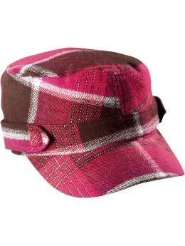 Girls Plaid Cadet Caps