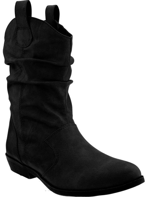 Old Navy Womens Slouch Ankle Cowboy Boots