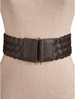 Women's Faux-Leather Braided Belts