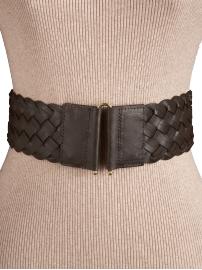 Women's Faux-Leather Braided Belts