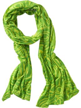 Women's Swirl-Print Jersey Scarves