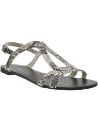 Women's Faux-Leather Loop-Strap Sandals