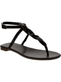 Women's Braided T-Strap Sandals