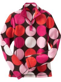 Girls Mock-Neck Micro Fleece Pullovers