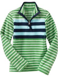Girls Mock-Neck Micro Fleece Pullovers