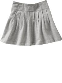 Girls Pleated French Terry Skorts