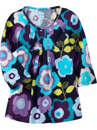 Girls Pleated Jersey Tops