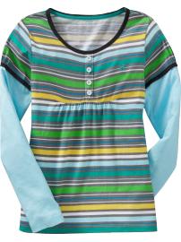 Girls 2-in-1 Babydoll Tops