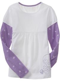 Girls 2-in-1 Embellished Tees