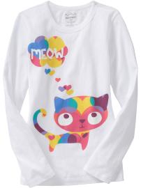 Girls Embellished Graphic Tees