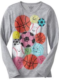 Girls Embellished Graphic Tees