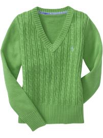 Girls V-Neck Pullover Sweaters