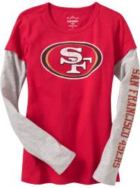 Girls 2-in-1 NFL© Team Graphic Tees