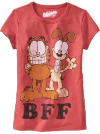Girls Garfield� Graphic Tees