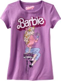 Girls Licensed Barbie Graphic Tees