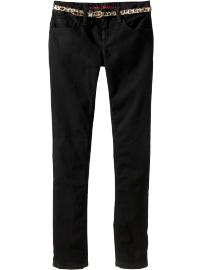 Girls Belted Super Skinny Jeans