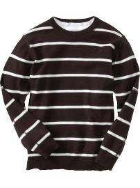 Boys Striped Fine-Gauge Sweaters