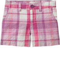 Girls Linen-Blend Shorts