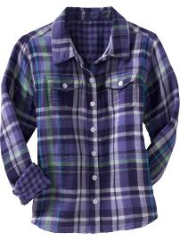 Girls Plaid Shirts