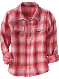 Girls Plaid Shirts
