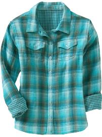 Girls Plaid Shirts