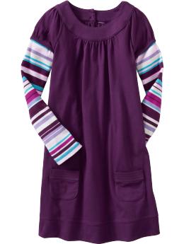 Girls 2-in-1 Jersey Dresses