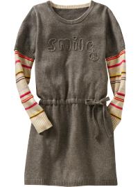 Girls 2-in-1 Embellished Sweater Dresses