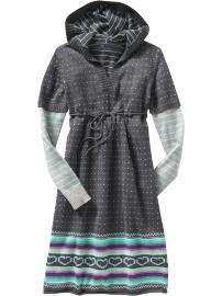 Girls Printed 2-in-1 Sweater Dresses