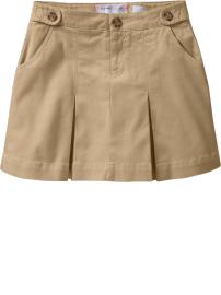 Girls Twill Uniform Skorts