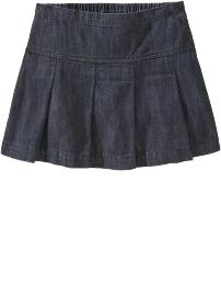 Girls Pleated Denim Skirt and Short Sets