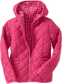 Girls Hooded Barn Jackets
