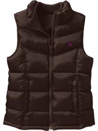 Girls Quilted Frost Free Vests