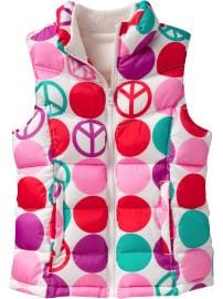 Girls Quilted Frost Free Vests