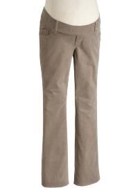 Maternity Low-Rise Boot-Cut Cords