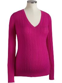 Maternity Lightweight Cable-Knit Sweaters