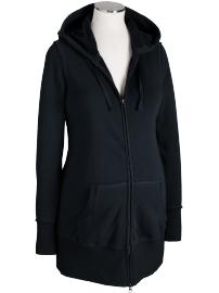 Maternity Long Two-Way Zip Hoodies