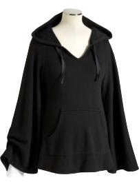 Maternity Hooded French Terry Ponchos