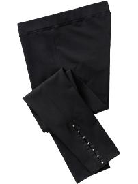 Maternity Low-Rise Hook-and-Eye Leggings