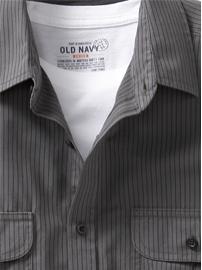 Men's Striped Pocket Shirts